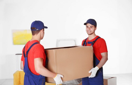Professional furniture removals in Harringay on a residential street
