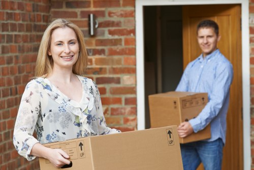 Example of a small flat move in Harringay with boxed items