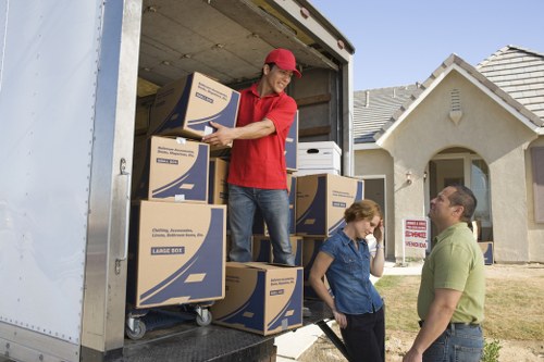 Professional movers handling a home relocation in Harringay