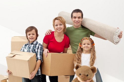 Professional movers handling a student property move