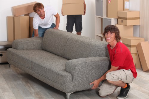 Removal van ready for student relocation in Harringay