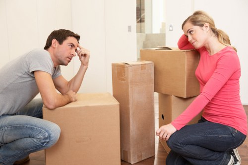 Loaded Harringay removal van for flat and office relocations