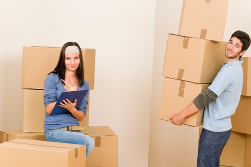 Household items being loaded for a move in Harringay